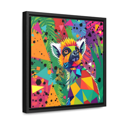 Lemur II Gallery Canvas Wraps, Square Frame