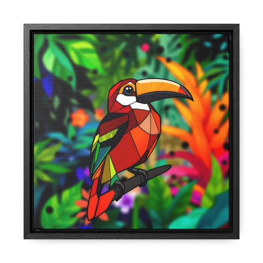 Bird 6 Gallery Canvas Wraps, Square Frame