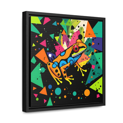 Funky Frog 2 Gallery Canvas Wraps, Square Frame