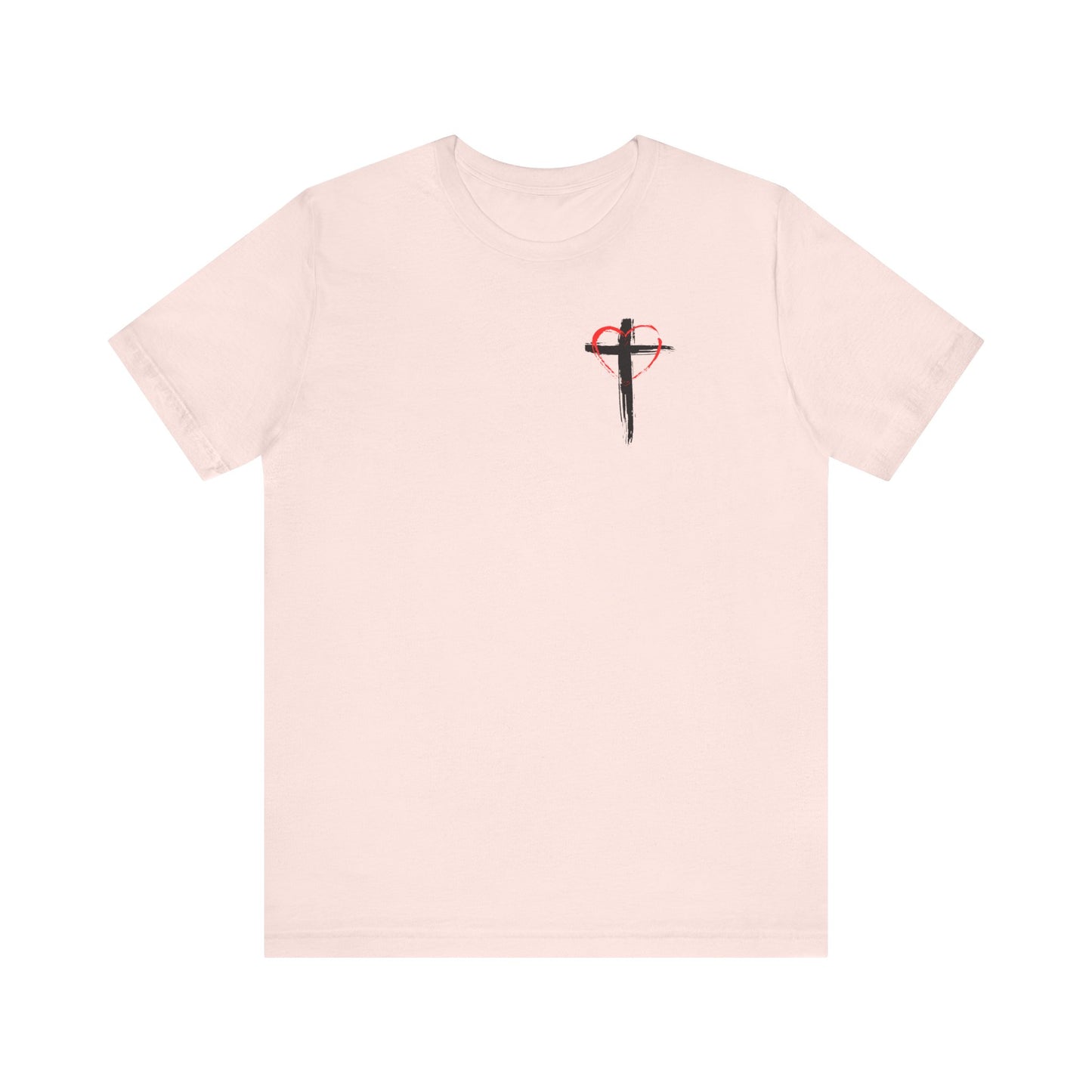 Cross and heart Christian Faith Tee