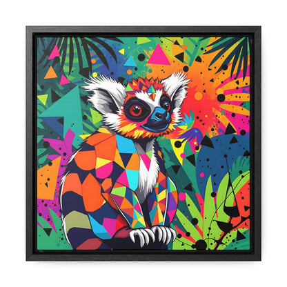 Lemur 1 Gallery Canvas Wraps, Square Frame