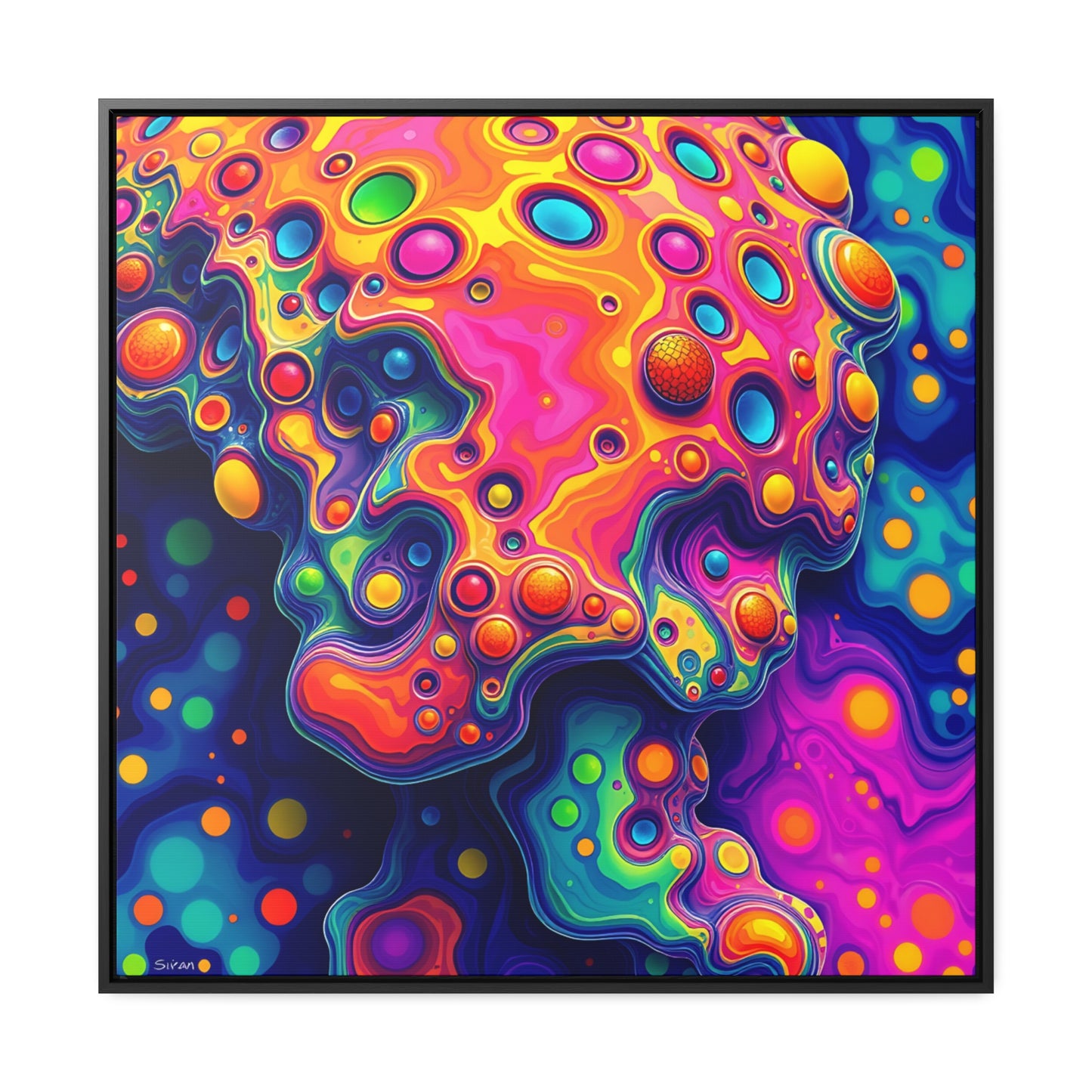 Melted Gummies Gallery Canvas Wraps, Square Frame