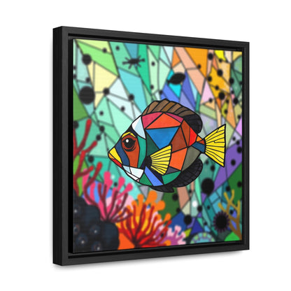 T Fish 11 Gallery Canvas Wraps, Square Frame