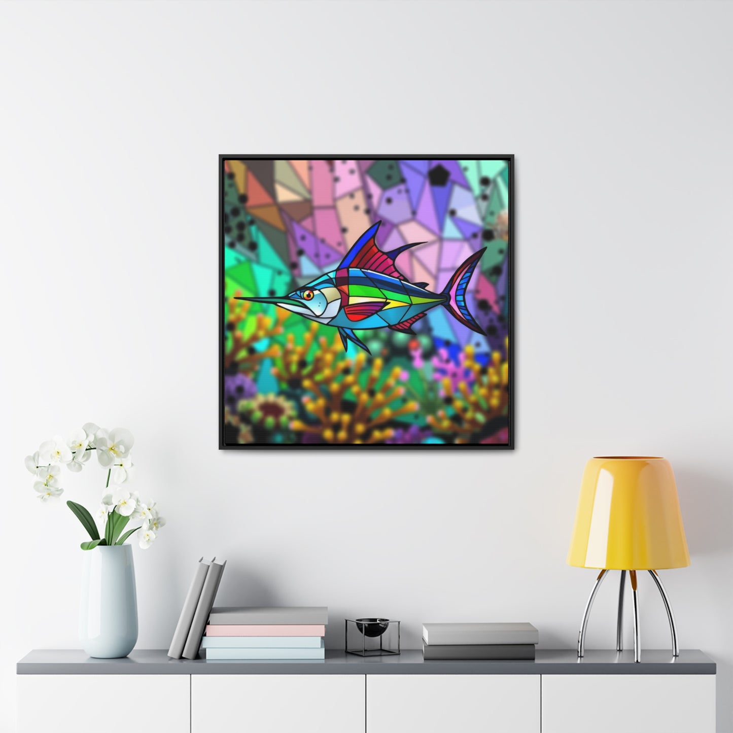 Marlin Gallery Canvas Wraps, Square Frame