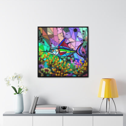 Marlin Gallery Canvas Wraps, Square Frame