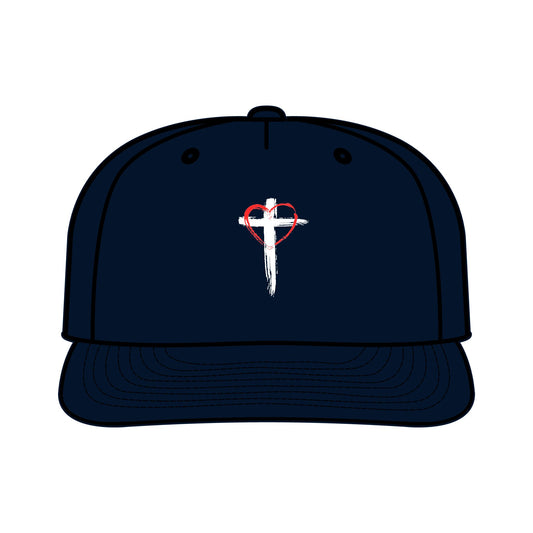 Cross and heart Surf cap