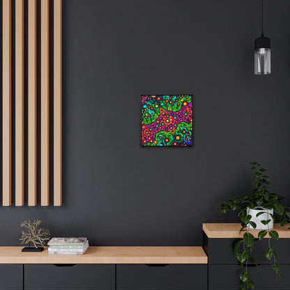 Flow Glow Gallery Canvas Wraps, Square Frame