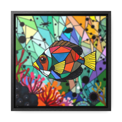 T Fish 11 Gallery Canvas Wraps, Square Frame