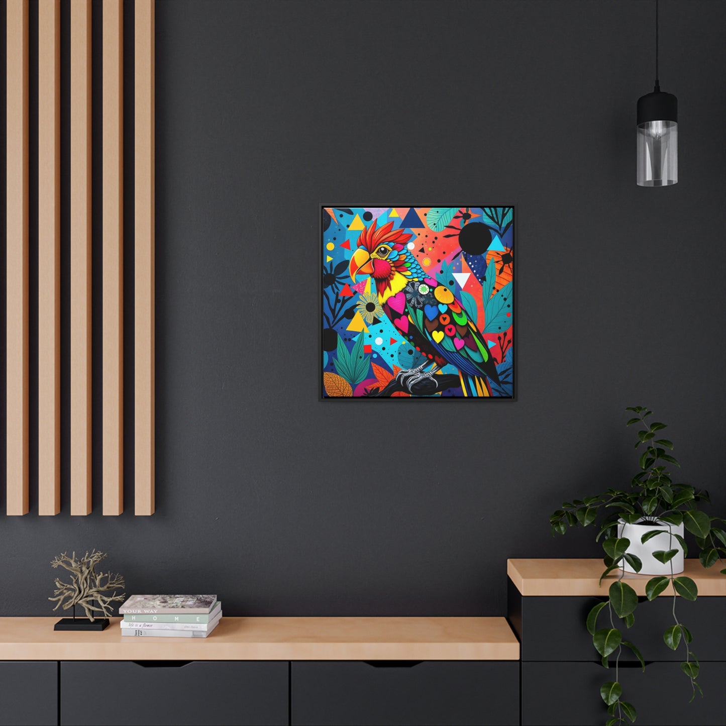 Lovebird Gallery Canvas Wraps, Square Frame