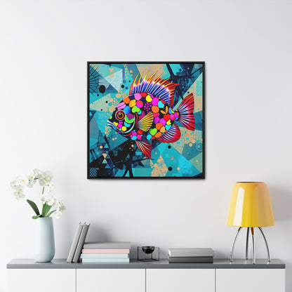 Humdinger abstract Gallery Canvas Wraps, Square Frame