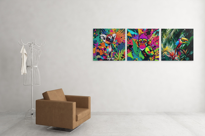 Chimp Gallery Canvas Wraps, Square Frame