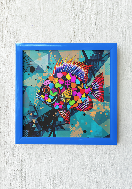 Humdinger abstract Gallery Canvas Wraps, Square Frame