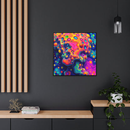 Melted Gummies Gallery Canvas Wraps, Square Frame