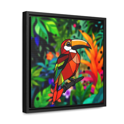 Bird 6 Gallery Canvas Wraps, Square Frame