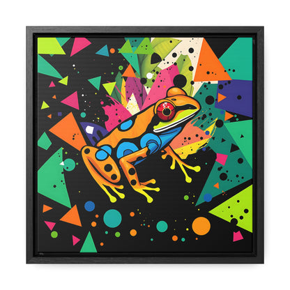 Funky Frog 2 Gallery Canvas Wraps, Square Frame