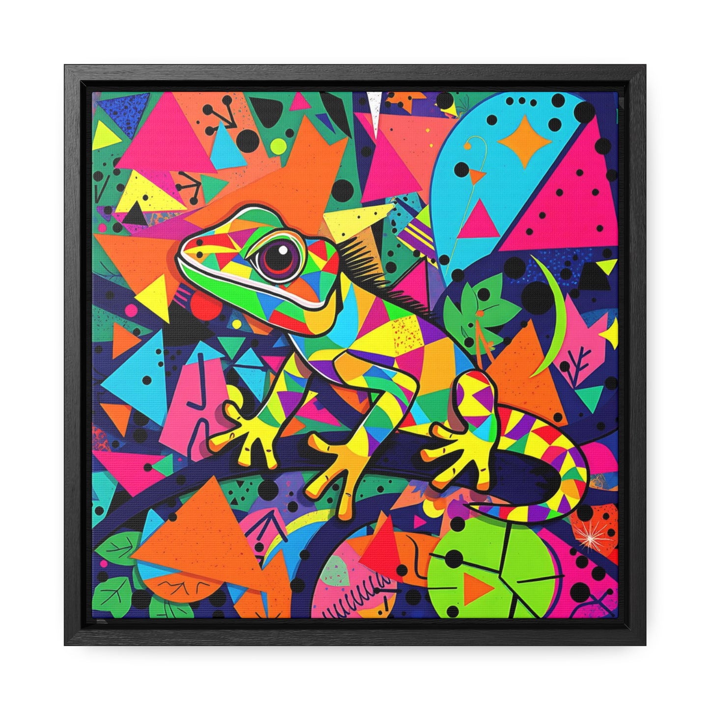 Gecko Gallery Canvas Wraps, Square Frame