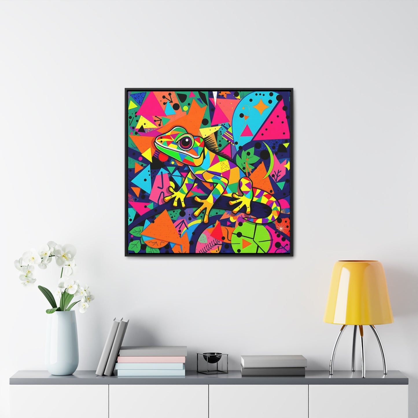 Gecko Gallery Canvas Wraps, Square Frame