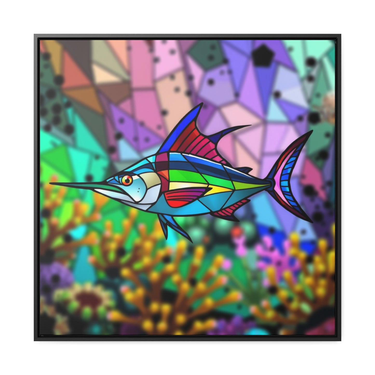 Marlin Gallery Canvas Wraps, Square Frame