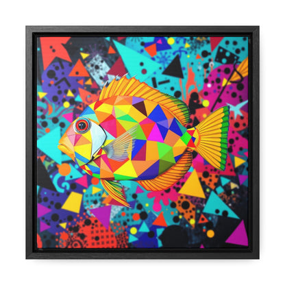 T Fish 10 Gallery Canvas Wraps, Square Frame