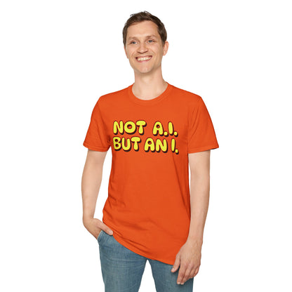 Quirky Not an AI Unisex Softstyle T-Shirt