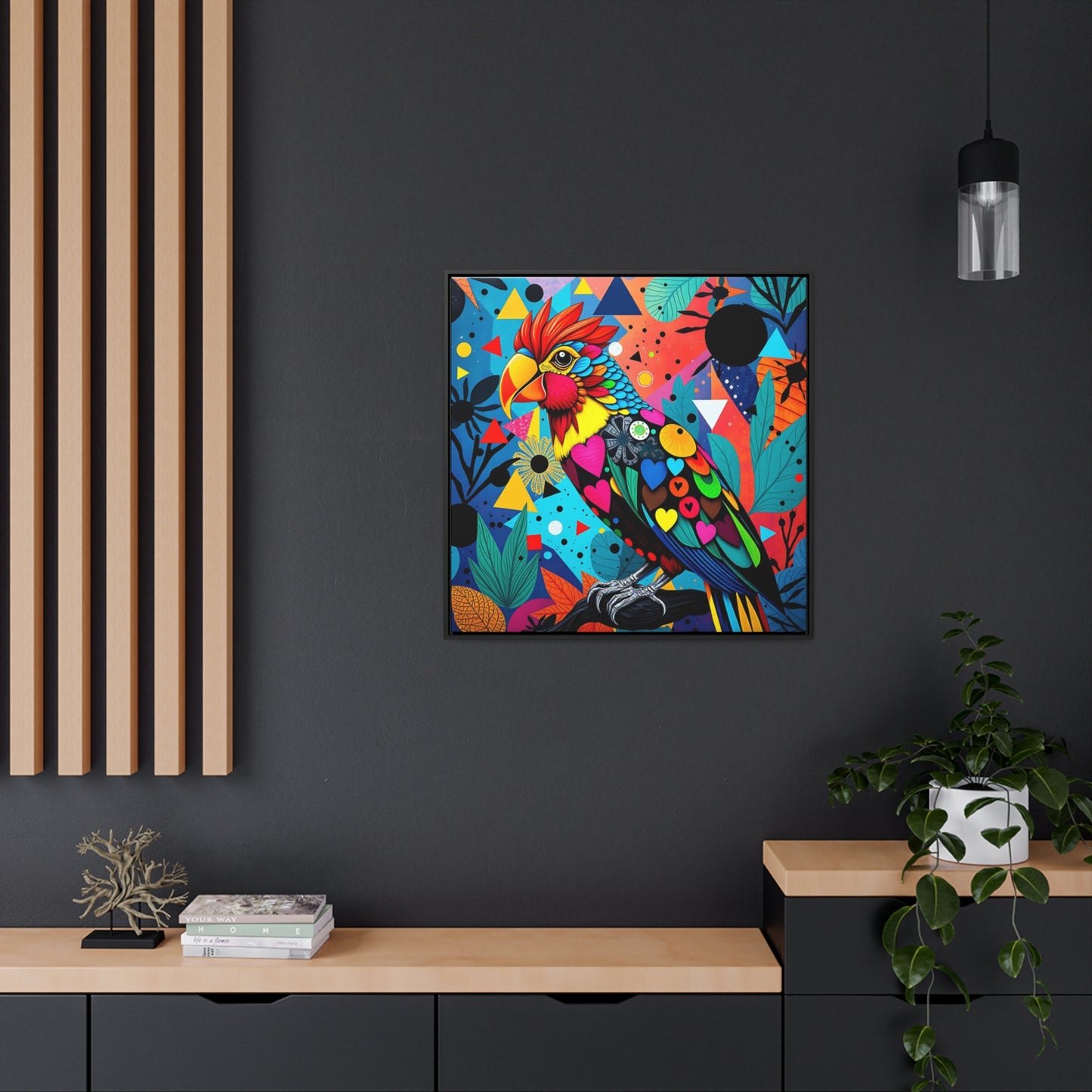 Lovebird Gallery Canvas Wraps, Square Frame