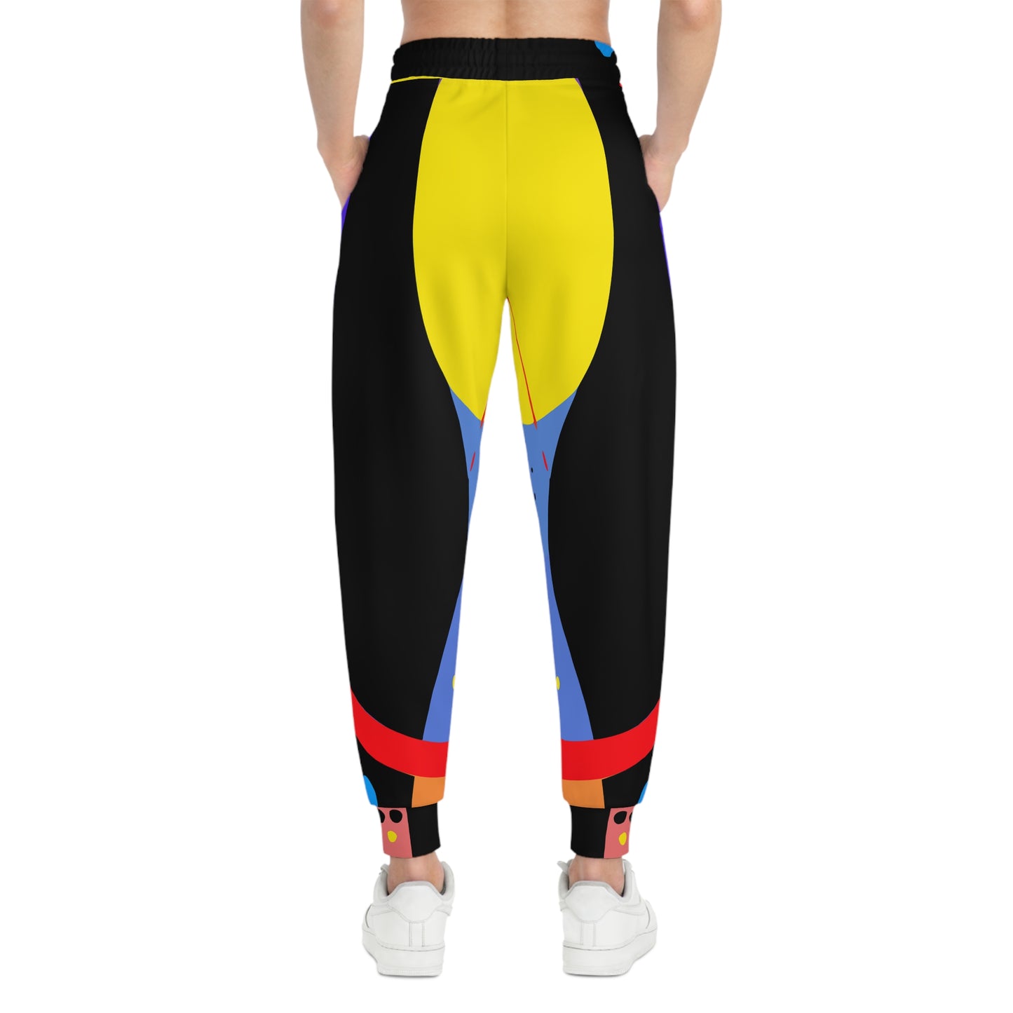 Gold bold jogging pants for women