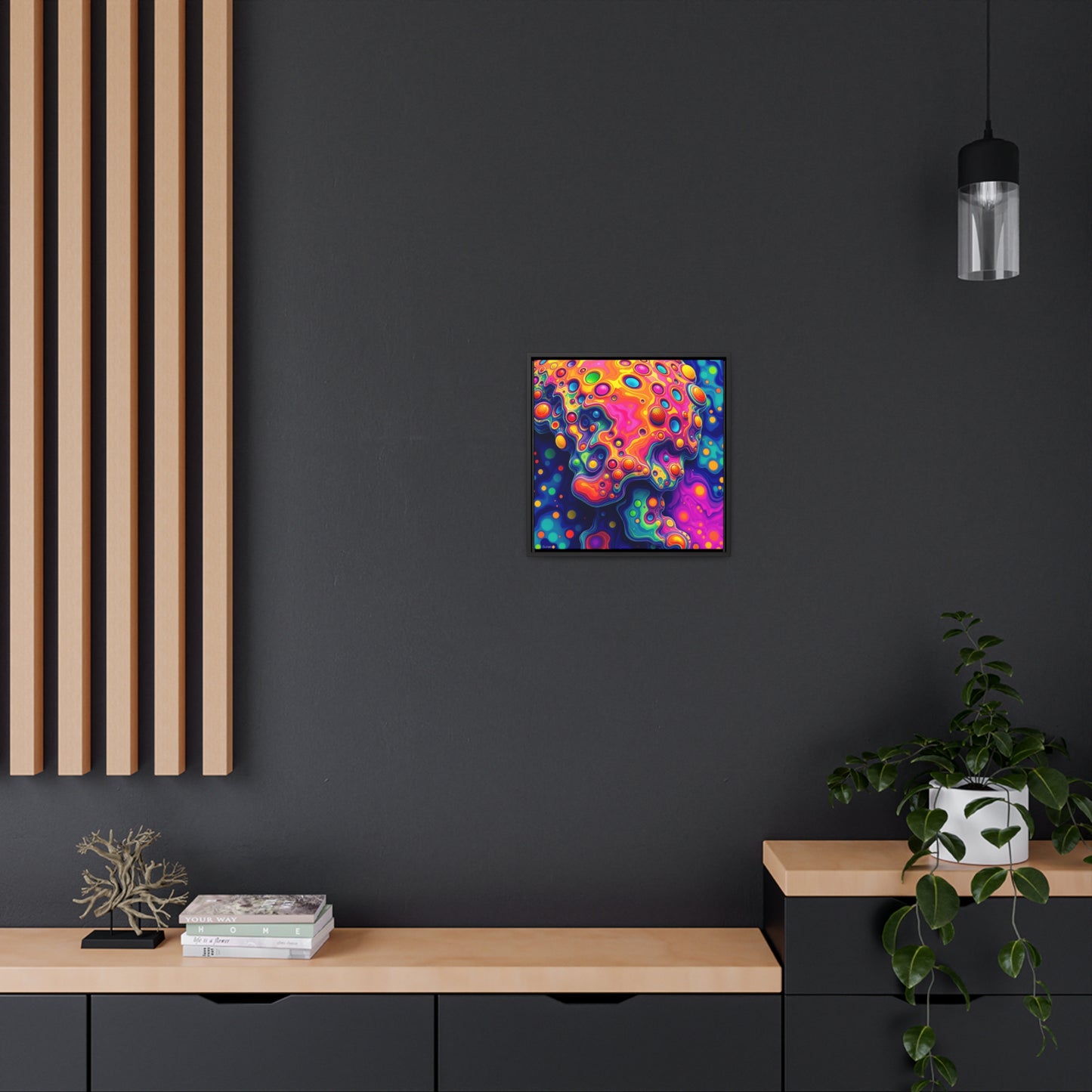 Melted Gummies Gallery Canvas Wraps, Square Frame