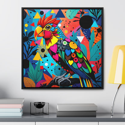 Lovebird Gallery Canvas Wraps, Square Frame