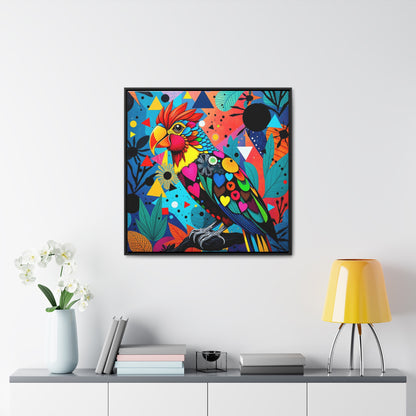 Lovebird Gallery Canvas Wraps, Square Frame