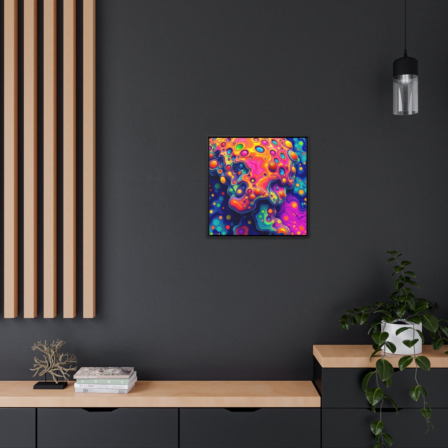 Melted Gummies Gallery Canvas Wraps, Square Frame