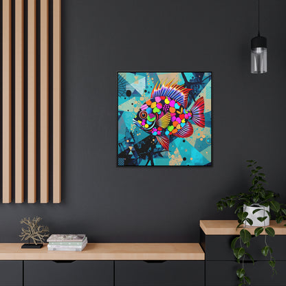 Humdinger abstract Gallery Canvas Wraps, Square Frame