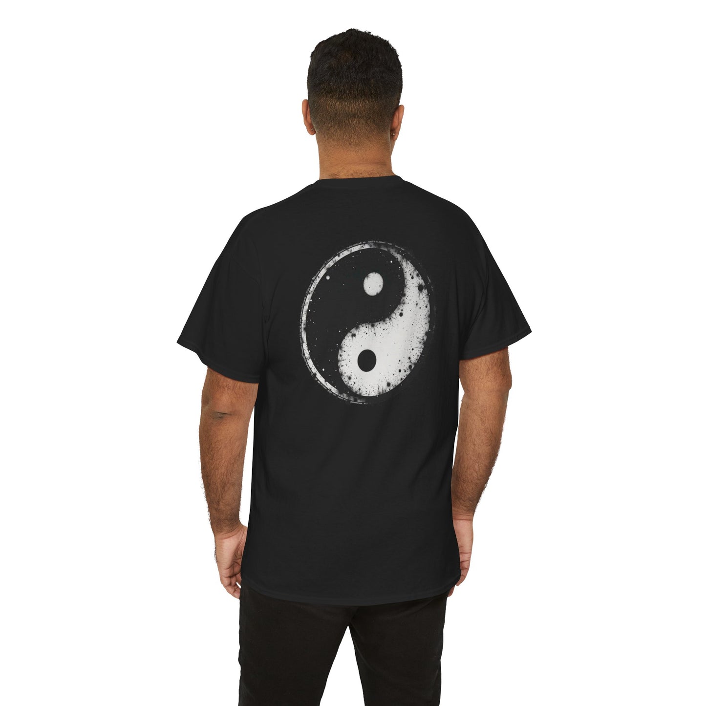 Yin Yang Grunge Unisex Heavy Cotton Tee