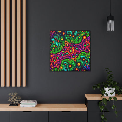 Flow Glow Gallery Canvas Wraps, Square Frame